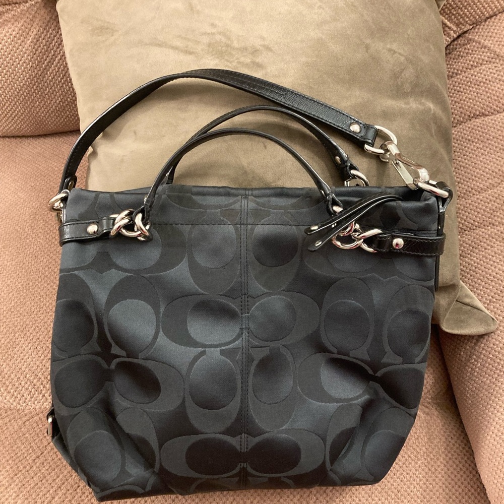 Black Coach signature Brooke 17183 bag